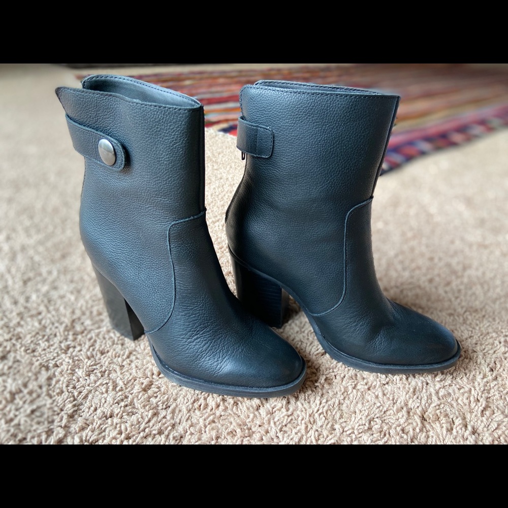 Leather Ankle Booties